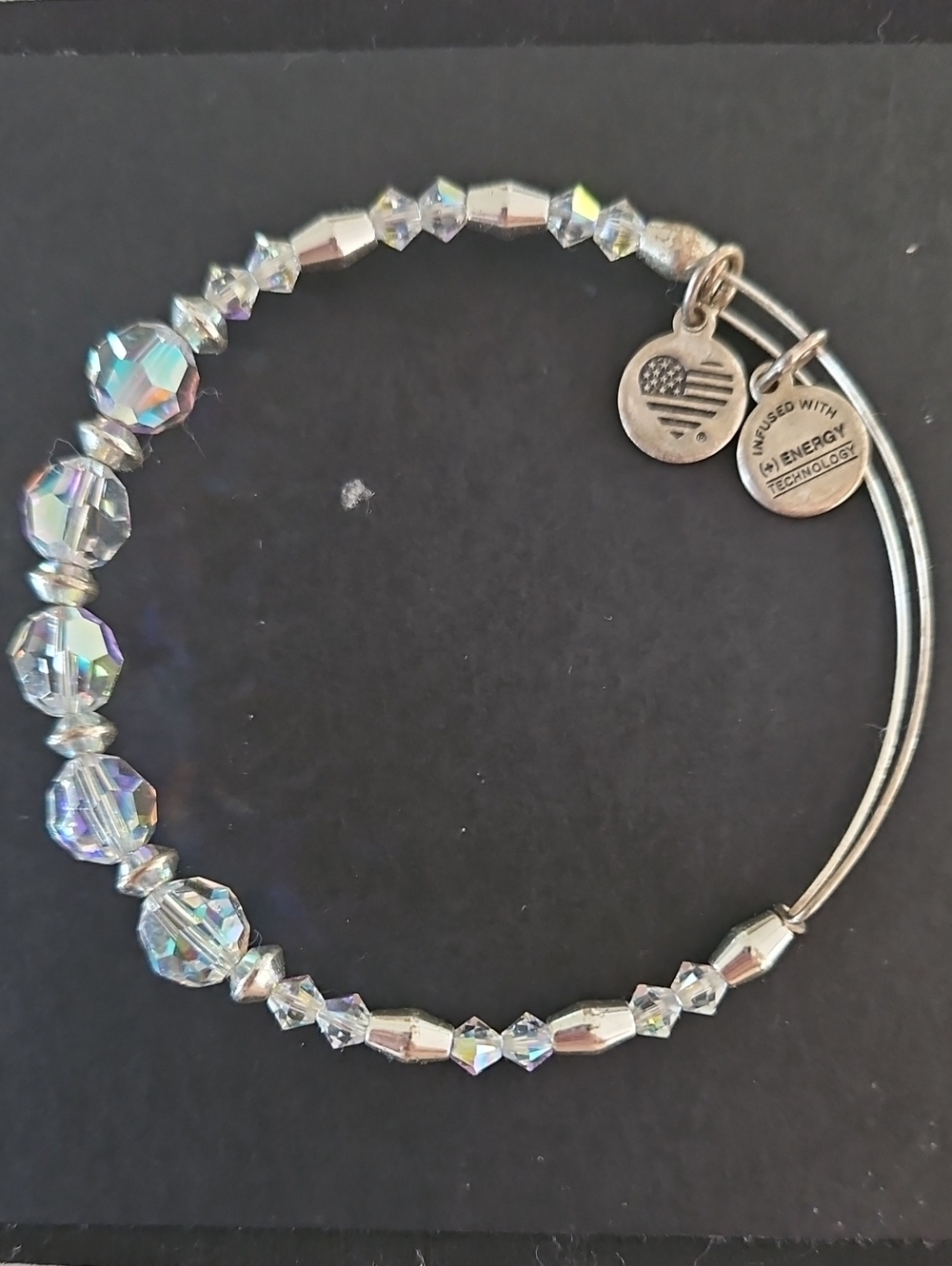 Iridescent Crystal Expandable Bracelet